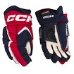 Hokejové rukavice CCM JetSpeed FT680 Navy/Red/White Senior 15 palcov