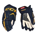 Hokejové rukavice CCM JetSpeed FT680 Navy/Sunflower Junior