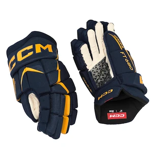 Hokejové rukavice CCM JetSpeed FT680 Navy/Sunflower Senior