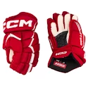 Hokejové rukavice CCM JetSpeed FT680 Red/White Junior