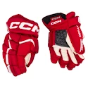 Hokejové rukavice CCM JetSpeed FT680 Red/White Junior