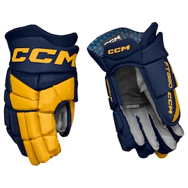 Hokejové rukavice CCM JetSpeed FT880 Navy/Sunflower Senior