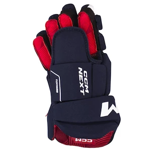 Hokejové rukavice CCM Next Navy/White Senior 15 palcov