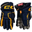 Hokejové rukavice CCM Tacks AS-V navy/sunflower Junior
