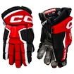 Hokejové rukavice CCM Tacks AS-V PRO Black/Red/White Senior 15 palcov
