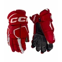 Hokejové rukavice CCM Tacks AS-V PRO Red/White Senior 15 palcov