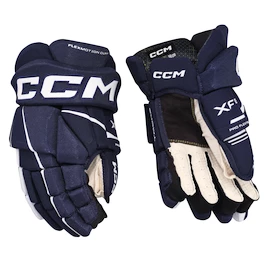 Hokejové rukavice CCM Tacks XF 80 Navy/White Senior
