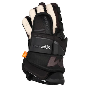 Hokejové rukavice CCM Tacks XF PRO Black/Grey Junior 11 palcov