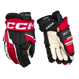 Hokejové rukavice CCM Tacks XF PRO Black/Red/White Senior