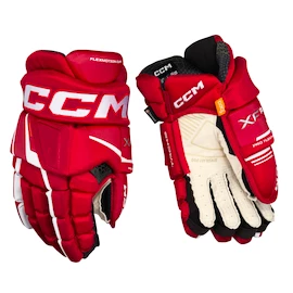 Hokejové rukavice CCM Tacks XF PRO Red/White Junior