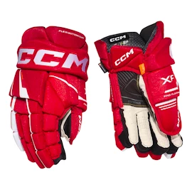 Hokejové rukavice CCM Tacks XF Red/White Senior