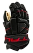 Hokejové rukavice True CATALYST 5X3 Black/Red Junior 10 palcov