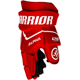 Hokejové rukavice Warrior Alpha LX2 Comp Red Senior 14 palcov