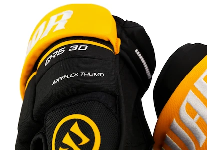 Hokejové rukavice Warrior Covert QR5 30 Black/Gold Senior