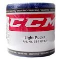 Hokejový puk CCM  Light Blue Set 3 ks