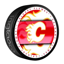 Hokejový puk Inglasco Inc. Medallion Blister Calgary Flames