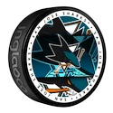 Hokejový puk Inglasco Inc.  Medallion Blister San Jose Sharks