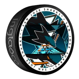 Hokejový puk Inglasco Inc. Medallion Blister San Jose Sharks