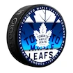 Hokejový puk Inglasco Inc.  Medallion Blister Toronto Maple Leafs
