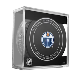 Hokejový puk Inglasco Inc. Official Game Puck Edmonton Oilers