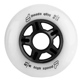 Inline kolieska Fila 90 mm 83A 6-Pack White