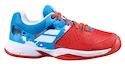 Juniorská tenisová obuv Babolat Pulsion All Court Kid Red/Blue