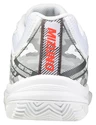 Juniorská tenisová obuv Mizuno  Breakshot 3 CC White/IgnititonRed