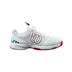 Juniorská tenisová obuv Wilson Kaos JR QL White/Sangria