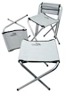 Kempingový stôl Cattara DOUBLE teleskopický sivý + 4x stoličky