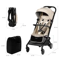 Kočík do lietadla Kinderkraft Pilot 2 Beige
