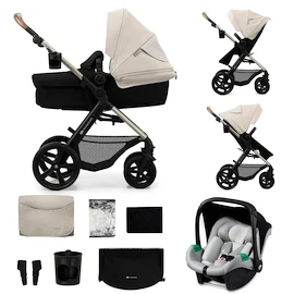 Kočík Kinderkraft Moov 2 3in1 Moonlight Grey Eva Wheels