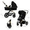 Kočík Kinderkraft Moov 2 3in1 Pure Black Eva Wheels