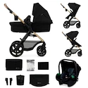 Kočík Kinderkraft Moov 2 3in1 Pure Black Eva Wheels