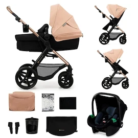 Kočík Kinderkraft Moov 2 3in1 Sand Beige Eva Wheels