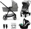 Kočík Kinderkraft Newly 3In1 Moonlight Grey + Mink Pro