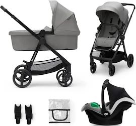 Kočík Kinderkraft Newly 3In1 Moonlight Grey + Mink Pro