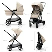 Kočík Kinderkraft Newly 3In1 Sand Beige + Mink Pro