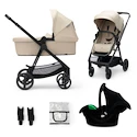 Kočík Kinderkraft Newly 3In1 Sand Beige + Mink Pro