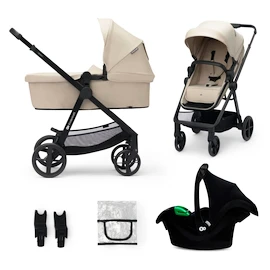 Kočík Kinderkraft Newly 3In1 Sand Beige + Mink Pro