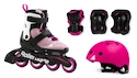 Kolieskové korčule Rollerblade  MICRO CUBE G Pink/White 2021
