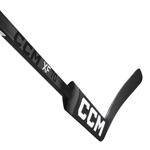 Kompozitová brankárska hokejka CCM Tacks XF 70 Black/Grey Intermediate 23 palcov, L (normálny gard)