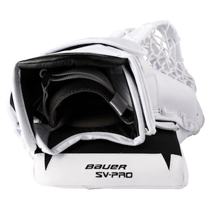 Lapačka Bauer  SV-PRO White/Black Senior na ľavú ruku (normálny)