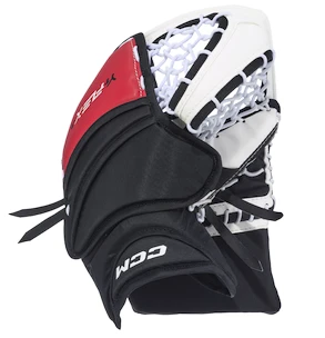 Lapačka CCM YTflex 3 white/white/red/black Žiak (youth) na pravú ruku (obrátený gard)