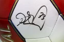 Lopta Puma Arsenal FC Fan červeno-biela s originálnym podpisom Petra Čecha
