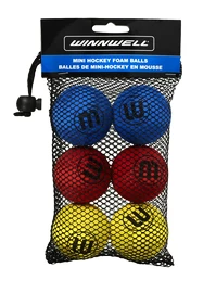 Loptička WinnWell Knee Hockey Ball 50mm 5g Eva Multicolour 6-pack