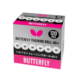 Loptičky Butterfly Training Ball 40+ White (120 ks)