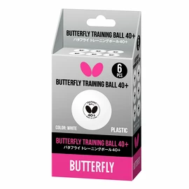 Loptičky Butterfly Training Ball 40+ White (6 ks)
