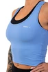 Nebbia Sportovní slim-fit crop tílko 422 light blue