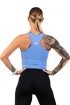 Nebbia Sportovní slim-fit crop tílko 422 light blue