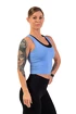 Nebbia Sportovní slim-fit crop tílko 422 light blue